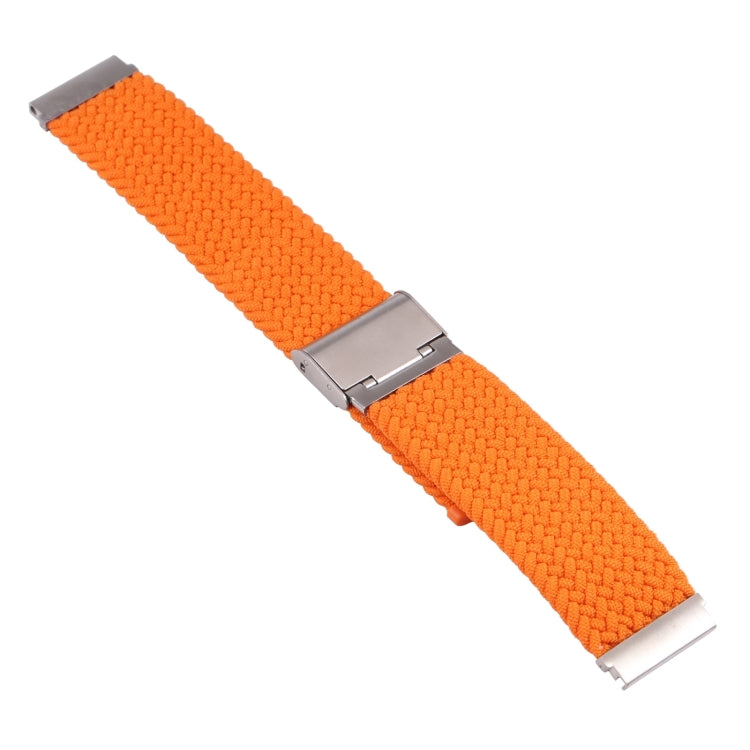 18mm Nylon Braided Metal Buckle Watch Band(Orange) - Watch Bands by PMC Jewellery | Online Shopping South Africa | PMC Jewellery