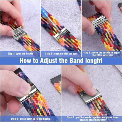 18mm Nylon Braided Metal Buckle Watch Band(W Camouflage) - Watch Bands by PMC Jewellery | Online Shopping South Africa | PMC Jewellery