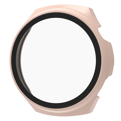 For Huawei Watch 4 Tempered Film + PC Integrated Watch Protective Case(Pink) - Watch Cases by PMC Jewellery | Online Shopping South Africa | PMC Jewellery