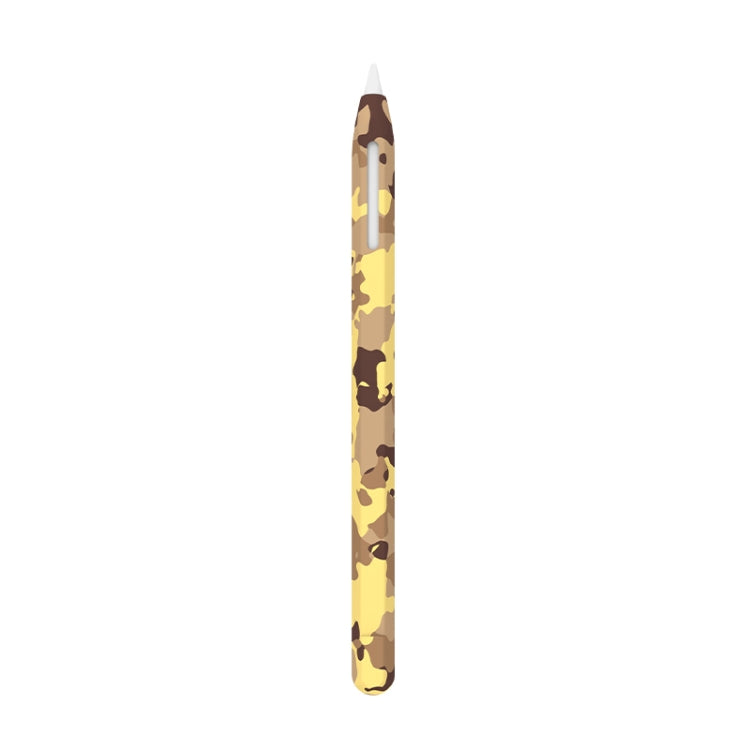 For Apple Pencil 2 LOVE MEI Camouflage Silicone Protective Pen Case(Yellow) - Pencil Accessories by LOVE MEI | Online Shopping South Africa | PMC Jewellery