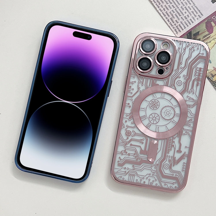 For iPhone 11 Electroplated Circuit Board Pattern MagSafe Phone Case(Dark Blue) - free shipping - PMC TechLife - Order now!