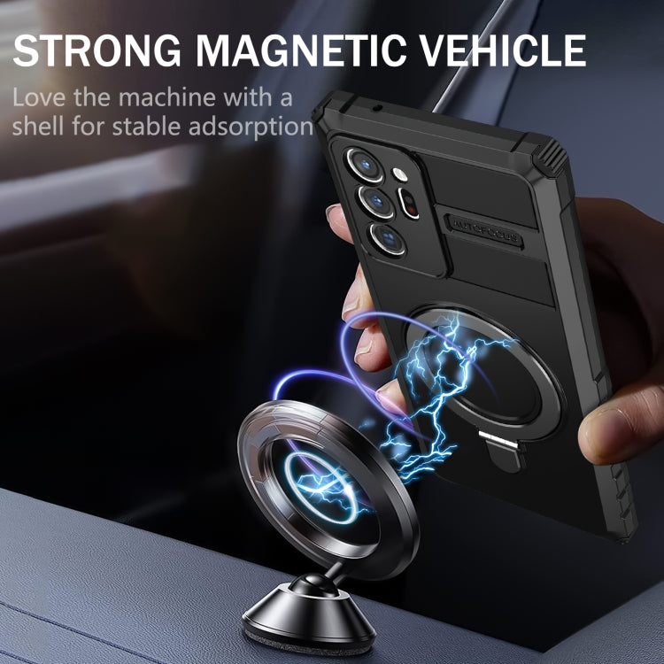 For Samsung Galaxy Note20 Ultra MagSafe Magnetic Holder Phone Case(Black) - free shipping - PMC TechLife - Order now!