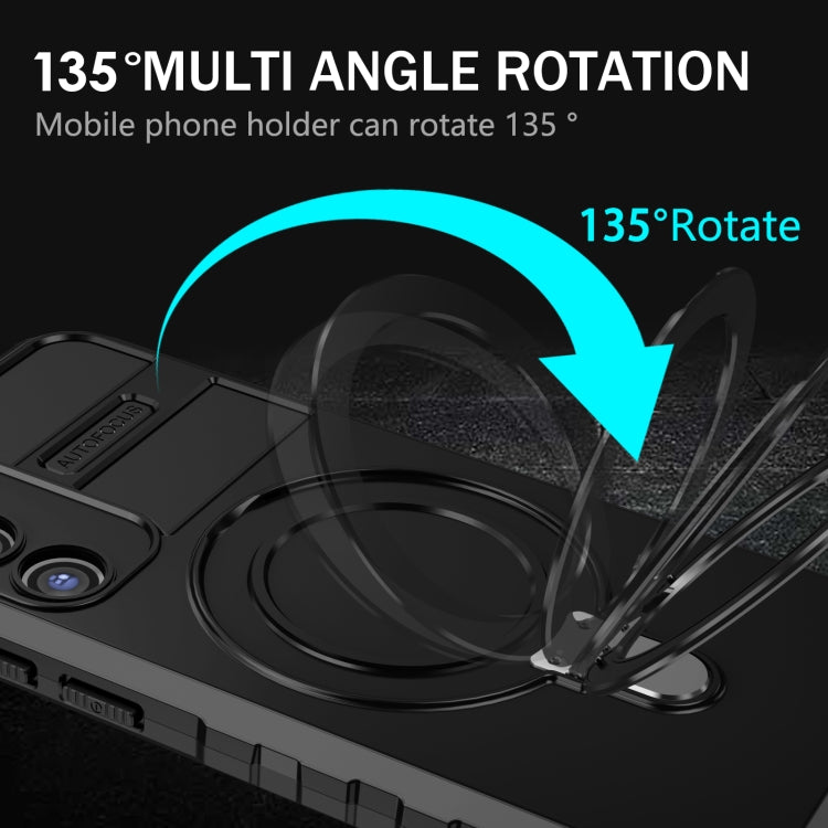 For Samsung Galaxy S23+ 5G MagSafe Magnetic Holder Phone Case(Black) - Galaxy S23+ 5G Cases by PMC TechLife | Online Shopping South Africa | PMC TechLife