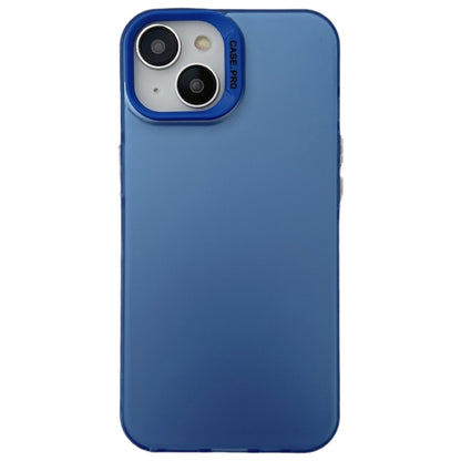 For iPhone 14 Semi Transparent Frosted PC Phone Case(Blue) - iPhone 14 Cases by PMC Jewellery | Online Shopping South Africa | PMC Jewellery