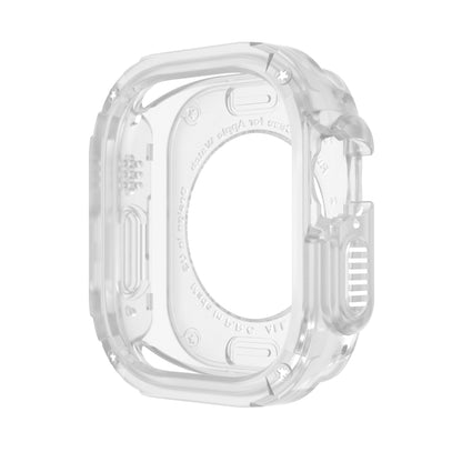 For Apple Watch Ultra 49mm 2-in-1 PC Hybrid TPU Armor Watch Case(Transparent) - Watch Cases by PMC Jewellery | Online Shopping South Africa | PMC Jewellery