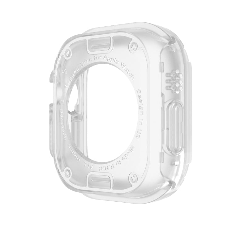 For Apple Watch Ultra 49mm 2-in-1 PC Hybrid TPU Armor Watch Case(Transparent) - Watch Cases by PMC Jewellery | Online Shopping South Africa | PMC Jewellery