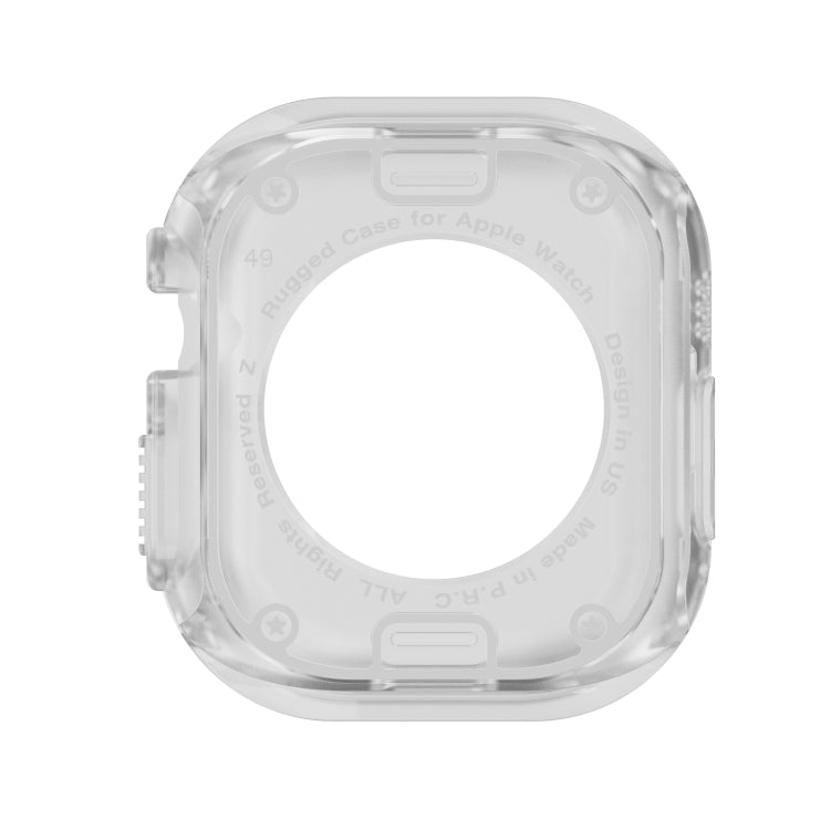 For Apple Watch Ultra 49mm 2-in-1 PC Hybrid TPU Armor Watch Case(Transparent) - Watch Cases by PMC Jewellery | Online Shopping South Africa | PMC Jewellery