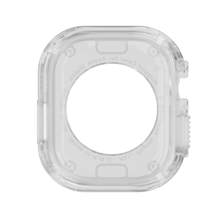 For Apple Watch Ultra 49mm 2-in-1 PC Hybrid TPU Armor Watch Case(Transparent) - Watch Cases by PMC Jewellery | Online Shopping South Africa | PMC Jewellery