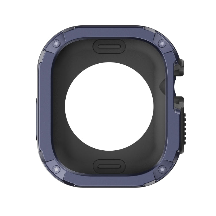 For Apple Watch Ultra 49mm 2-in-1 PC Hybrid TPU Armor Watch Case(Midnight Blue) - Watch Cases by PMC Jewellery | Online Shopping South Africa | PMC Jewellery