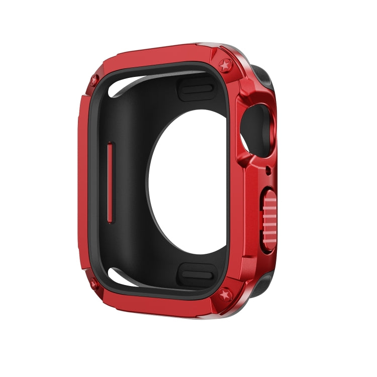 For Apple Watch Series 8 / 7 45mm 2-in-1 PC Hybrid TPU Armor Watch Case(Red) - Watch Cases by PMC Jewellery | Online Shopping South Africa | PMC Jewellery