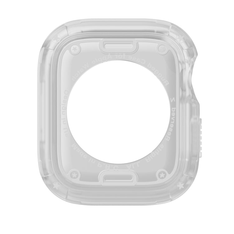 For Apple Watch Series 8 / 7 45mm 2-in-1 PC Hybrid TPU Armor Watch Case(Transparent) - Watch Cases by PMC Jewellery | Online Shopping South Africa | PMC Jewellery