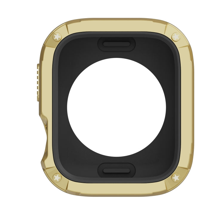 For Apple Watch Series 8 / 7 45mm 2-in-1 PC Hybrid TPU Armor Watch Case(Gold) - Watch Cases by PMC Jewellery | Online Shopping South Africa | PMC Jewellery