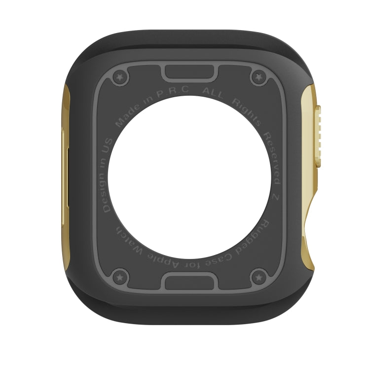 For Apple Watch Series 8 / 7 45mm 2-in-1 PC Hybrid TPU Armor Watch Case(Gold) - Watch Cases by PMC Jewellery | Online Shopping South Africa | PMC Jewellery