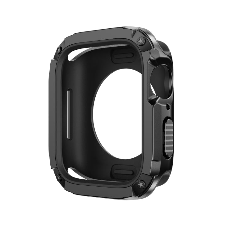 For Apple Watch Series 8 / 7 41mm 2-in-1 PC Hybrid TPU Armor Watch Case(Black) - Watch Cases by PMC Jewellery | Online Shopping South Africa | PMC Jewellery