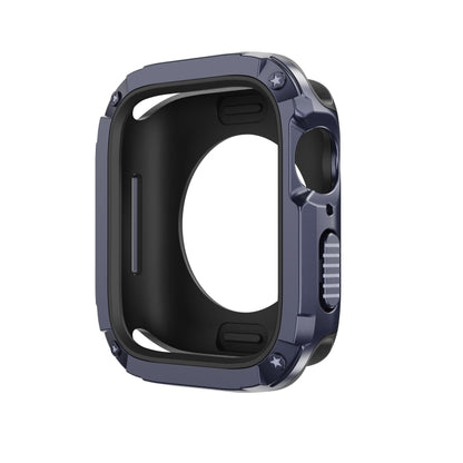 For Apple Watch Series 6 / 5 / 4 / SE 40mm 2-in-1 PC Hybrid TPU Armor Watch Case(Midnight Blue) - Watch Cases by PMC Jewellery | Online Shopping South Africa | PMC Jewellery