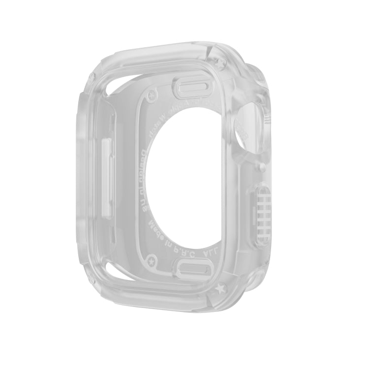 For Apple Watch Series 6 / 5 / 4 / SE 44mm 2-in-1 PC Hybrid TPU Armor Watch Case(Transparent) - Watch Cases by PMC Jewellery | Online Shopping South Africa | PMC Jewellery