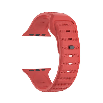 For Apple Watch Ultra 49mm Dot Texture Fluororubber Watch Band(Red) - Watch Bands by PMC Jewellery | Online Shopping South Africa | PMC Jewellery