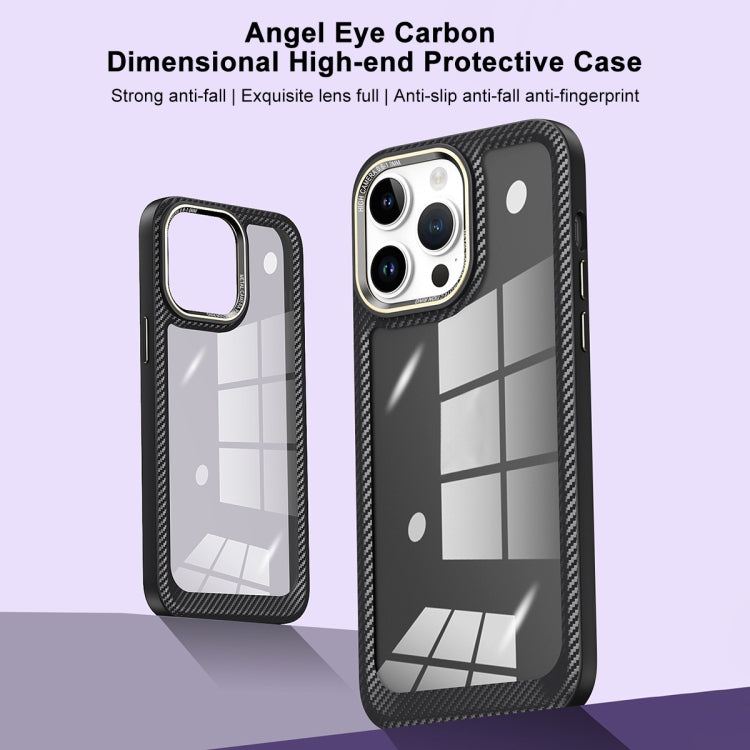 For iPhone 13 Pro Max Carbon Fiber Transparent Back Panel Phone Case(Green) - iPhone 13 Pro Max Cases by PMC Jewellery | Online Shopping South Africa | PMC Jewellery