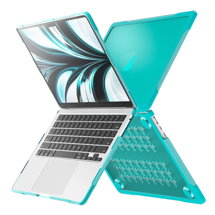 For MacBook Air 13.6 inch A2681 2022 Translucent Laptop Protective Case(Light Blue) - MacBook Air Cases by PMC Jewellery | Online Shopping South Africa | PMC Jewellery