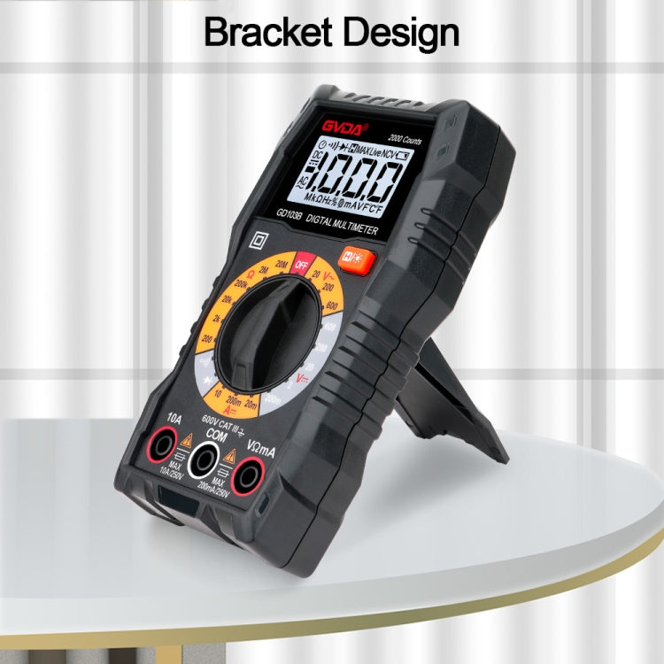 GVDA GD103B Multifunctional Digital Multimeter DMM Voltmeter - free shipping - PMC TechLife - Order now!
