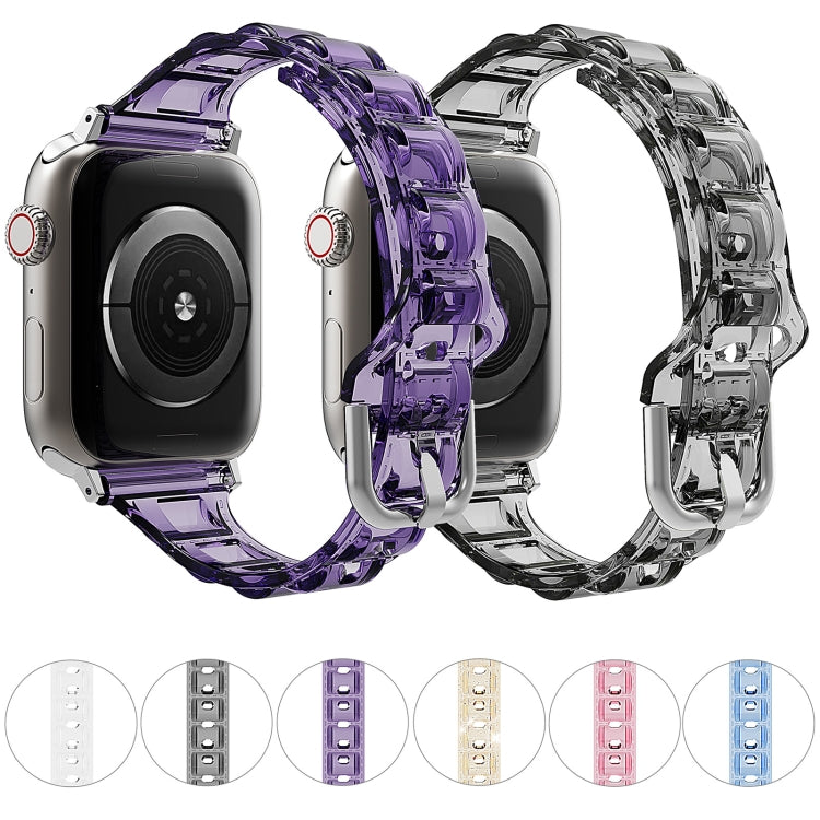 For Apple Watch 3 42mm Cube Airbag Clear TPU Watch Band(Transparent) - Watch Bands by PMC TechLife | Online Shopping South Africa | PMC TechLife
