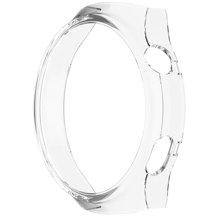 For Huawei Watch 4 Pro Half Coverage Hollowed Watch Protective Case + Hydrogel Film Set(Transparent White) - Watch Cases by PMC Jewellery | Online Shopping South Africa | PMC Jewellery