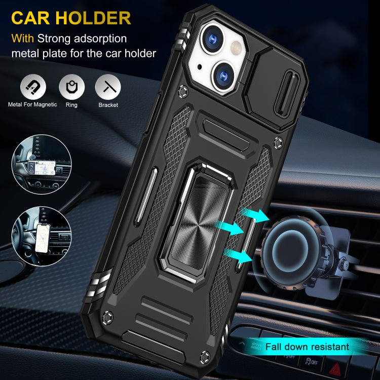 For iPhone 15 Plus Armor PC + TPU Camera Shield Phone Case(Black) - iPhone 15 Plus Cases by PMC Jewellery | Online Shopping South Africa | PMC Jewellery