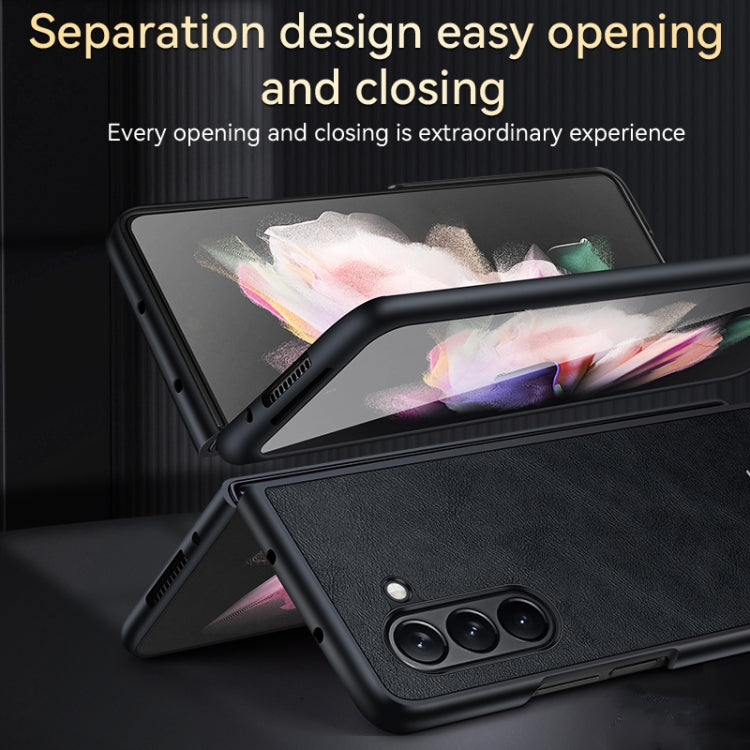 For Samsung Galaxy Z Fold5 SULADA Shockproof TPU + Handmade Leather Phone Case(Red) - Galaxy Z Fold5 Cases by SULADA | Online Shopping South Africa | PMC TechLife