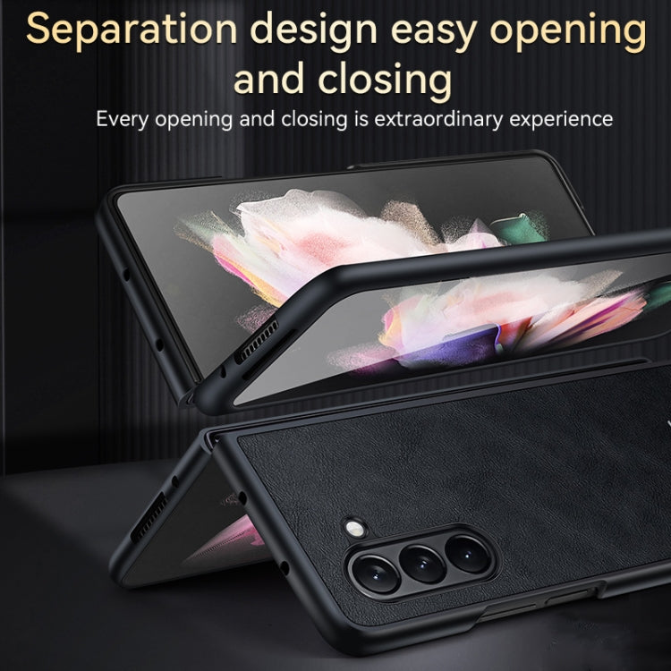 For Samsung Galaxy Z Fold5 SULADA Shockproof TPU + Handmade Leather Phone Case(Green) - Galaxy Z Fold5 Cases by SULADA | Online Shopping South Africa | PMC Jewellery