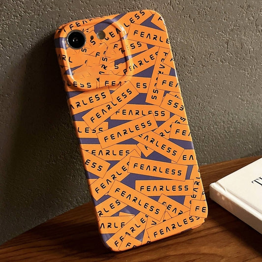 For iPhone SE 2022 / 2020 / 8 / 7 Painted Pattern Precise Hole PC Phone Case(Orange Label) - iPhone SE 2022 / 2020 / 8 / 7 Cases by PMC Jewellery | Online Shopping South Africa | PMC Jewellery