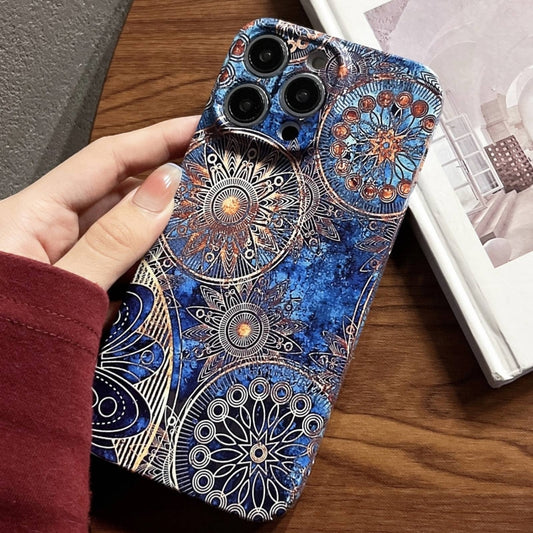 For iPhone 11 Pro Max Painted Pattern Precise Hole PC Phone Case(Abstract Flower) - iPhone 11 Pro Max Cases by PMC Jewellery | Online Shopping South Africa | PMC Jewellery