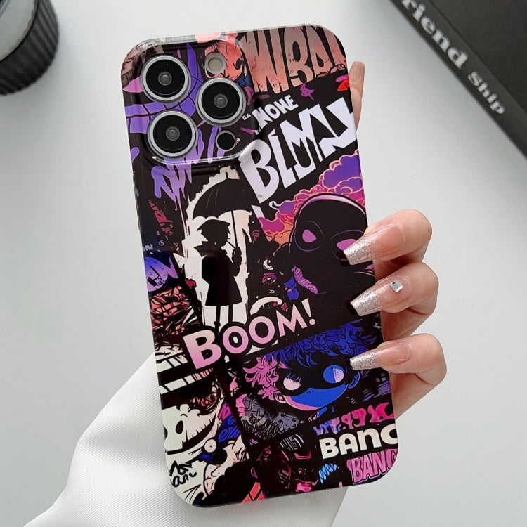 For iPhone 11 Pro Painted Pattern Precise Hole PC Phone Case(Comics Umbrella Boy) - iPhone 11 Pro Cases by PMC TechLife | Online Shopping South Africa | PMC TechLife