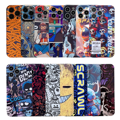 For iPhone 15 Painted Pattern Precise Hole PC Phone Case(Blue Paint Astronaut) - iPhone 15 Cases by PMC Jewellery | Online Shopping South Africa | PMC Jewellery