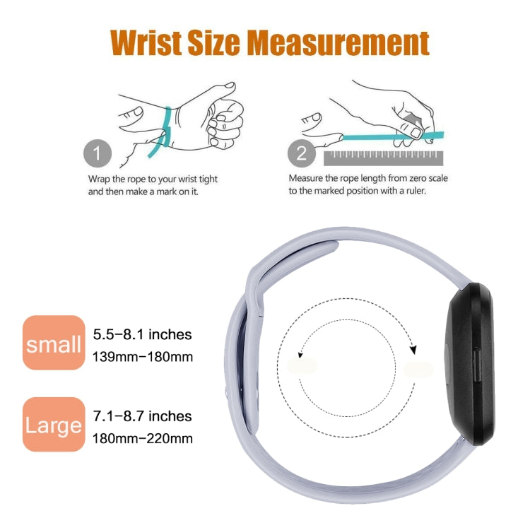 For Fitbit Versa 2 / Fitbit Versa / Fitbit Versa Lite Solid Color Silicone Watch Band, Size:S(Sand Pink) - Watch Bands by PMC TechLife | Online Shopping South Africa | PMC TechLife | Buy Now Pay Later Mobicred