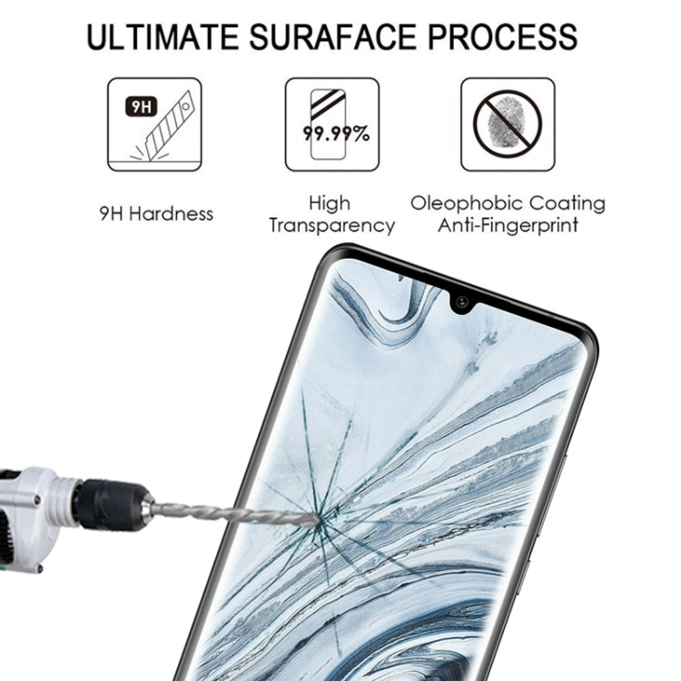 For Xiaomi Mi Note 10 Lite 25 PCS 3D Curved Edge Full Screen Tempered Glass Film(Black) -  by PMC Jewellery | Online Shopping South Africa | PMC Jewellery