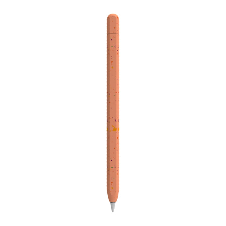 For Apple Pencil 2 LOVE MEI Luminous Silicone Protective Pen Case(Orange) - Pencil Accessories by LOVE MEI | Online Shopping South Africa | PMC Jewellery