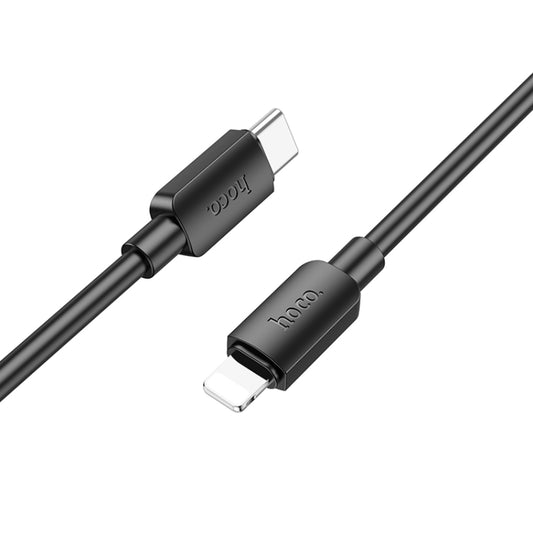 hoco X96 Hyper1m  PD20W USB-C / Type-C to 8 Pin Charging Data Cable(Black) - 2 in 1 Cable by hoco | Online Shopping South Africa | PMC Jewellery