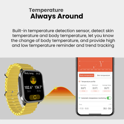 SPOVAN H6 1.83 inch TFT Screen Smart Watch Supports Bluetooth Call/Blood Oxygen Monitoring(Orange) - Smart Watches by SPOVAN | Online Shopping South Africa | PMC Jewellery | Buy Now Pay Later Mobicred