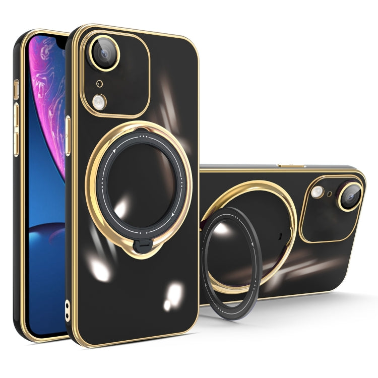 For iPhone XR Multifunction Electroplating MagSafe Holder Phone Case(Black) - free shipping - PMC TechLife - Order now!