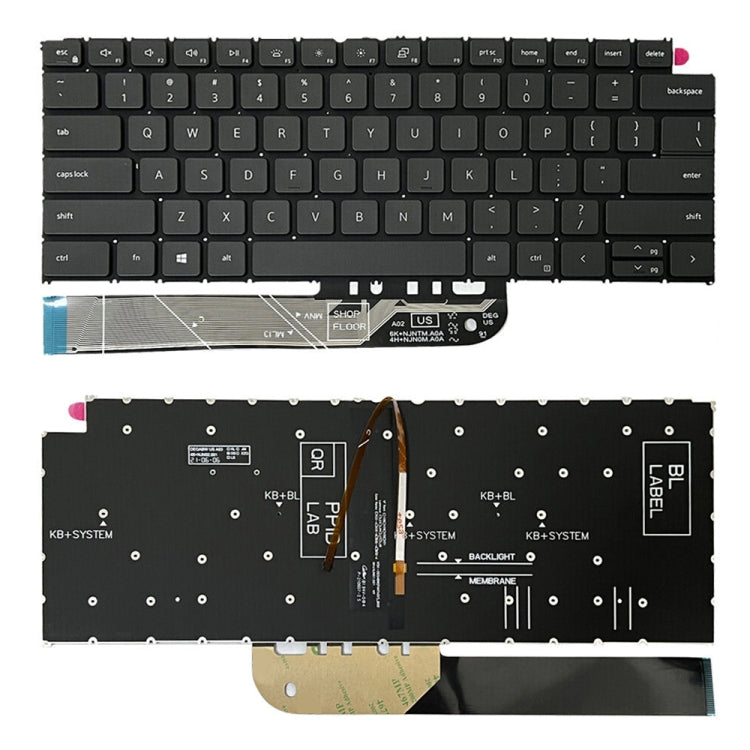 For Dell Vostro 5310 5320 5410 Latitude 3320 3420 US Version Backlight Laptop Keyboard(Black) - Dell Spare Parts by PMC Jewellery | Online Shopping South Africa | PMC Jewellery