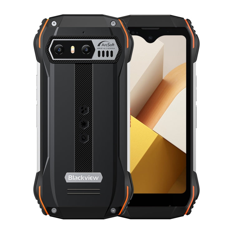 [HK Warehouse] Blackview N6000, 8GB+256GB, IP68/IP69K/MIL-STD-810H, 4.3 inch Android 13 MediaTek MTK6789 Helio G99 Octa Core, Network: 4G, OTG, NFC(Orange) - Blackview by Blackview | Online Shopping South Africa | PMC Jewellery