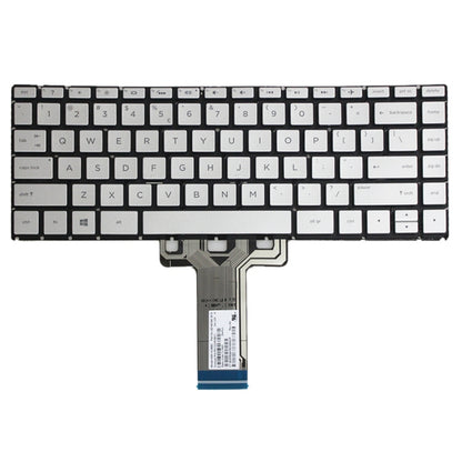 For HP 14M-BA 14-BS US Version Laptop Backlight Keyboard(Silver) - HP Spare Parts by PMC Jewellery | Online Shopping South Africa | PMC Jewellery