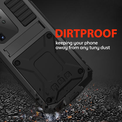 For Samsung Galaxy S20 Plus R-JUST Waterproof Shockproof Dustproof Metal + Silicone Protective Case(Black) - Galaxy Phone Cases by R-JUST | Online Shopping South Africa | PMC Jewellery | Buy Now Pay Later Mobicred