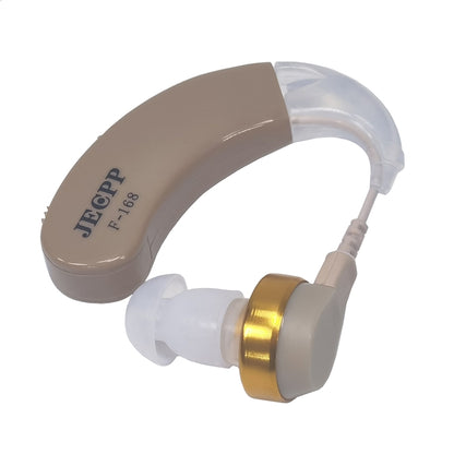 KAIXINWEI F-168 DC1.5V Earhook Hearing Aid Sound Amplifier(Khaki) - Hearing Aids by PMC Jewellery | Online Shopping South Africa | PMC Jewellery