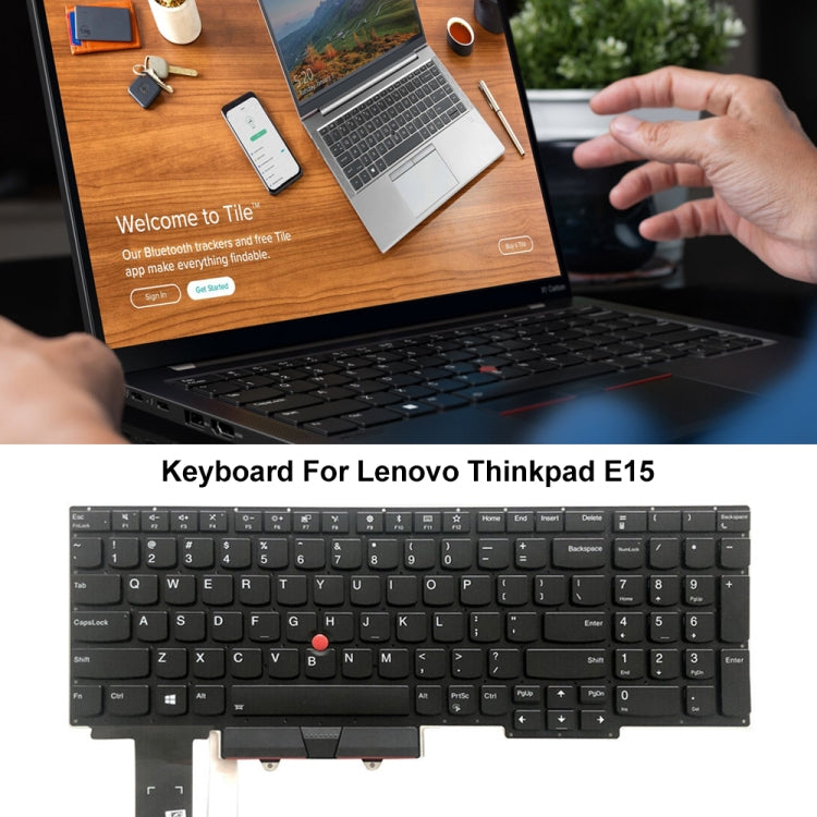 For Lenovo Thinkpad E15 US Version Backlight Laptop Keyboard - Lenovo Spare Parts by PMC Jewellery | Online Shopping South Africa | PMC Jewellery