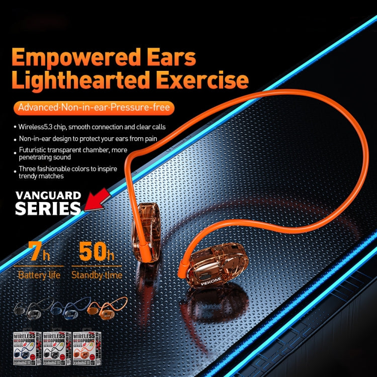 WK VC03 Air Conduction Sports Bluetooth Earphone(Orange) - Sport Earphone by WK | Online Shopping South Africa | PMC Jewellery