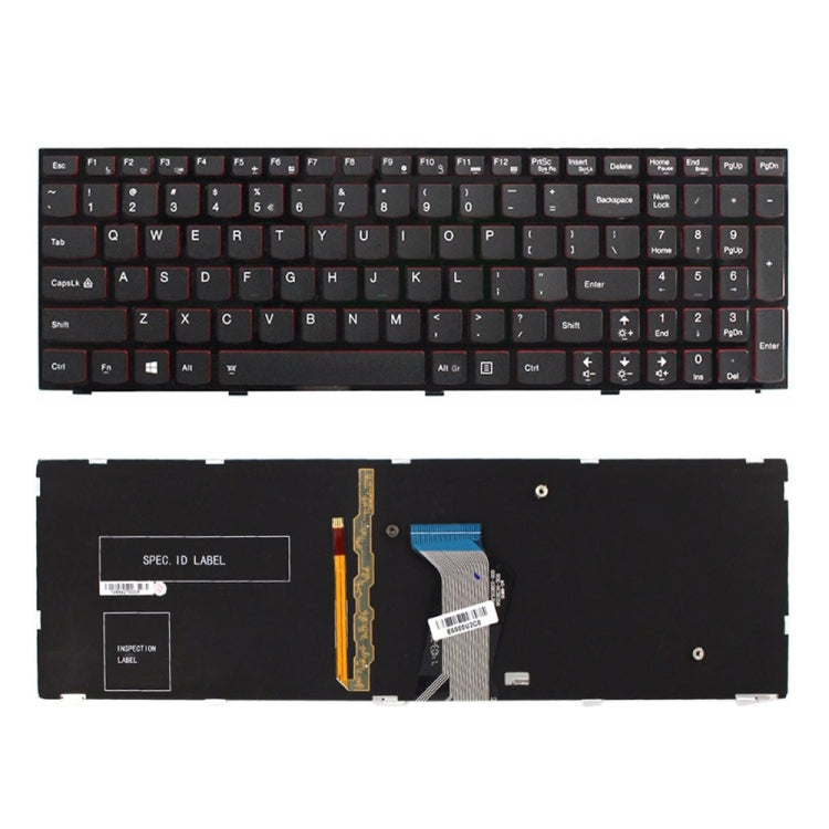 For Lenovo IBM Y500 / Y500N / Y510P / Y590 US Version Backlight Laptop Keyboard with Frame - Lenovo Spare Parts by PMC TechLife | Online Shopping South Africa | PMC TechLife