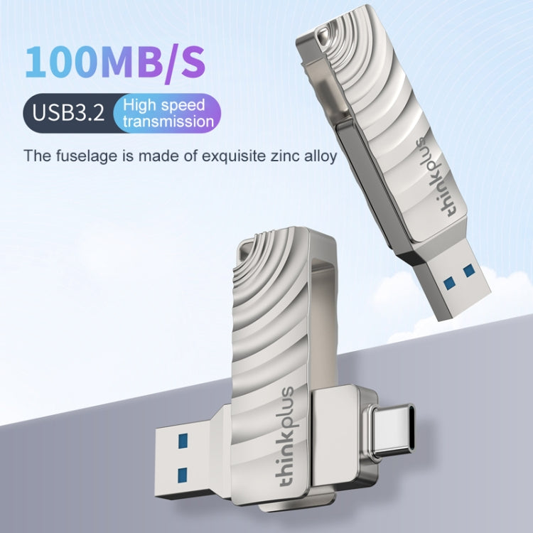 Lenovo Thinkplus MU232 USB 3.2 + USB-C / Type-C Dual Head Flash Drive, Memory:32GB - USB Flash Drives by Lenovo | Online Shopping South Africa | PMC Jewellery | Buy Now Pay Later Mobicred