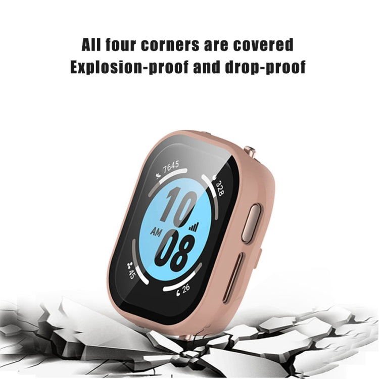 For Honor Watch 4 PC + 9H Tempered Glass Integrated Watch Case(Black) - Watch Cases by PMC TechLife | Online Shopping South Africa | PMC TechLife | Buy Now Pay Later Mobicred