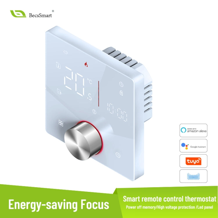 BHT-009GCLW Boiler Heating WiFi Smart Home LED Thermostat(Black) - Thermostat & Thermometer by PMC Jewellery | Online Shopping South Africa | PMC Jewellery